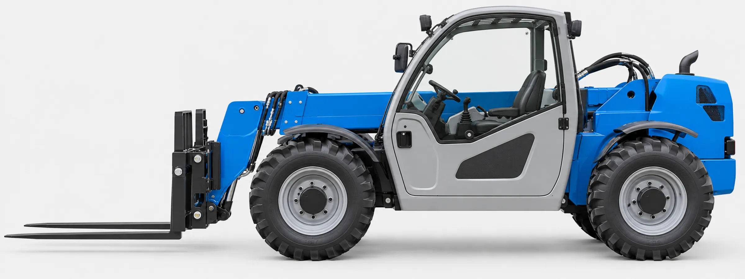 Genie telehandler in side profile