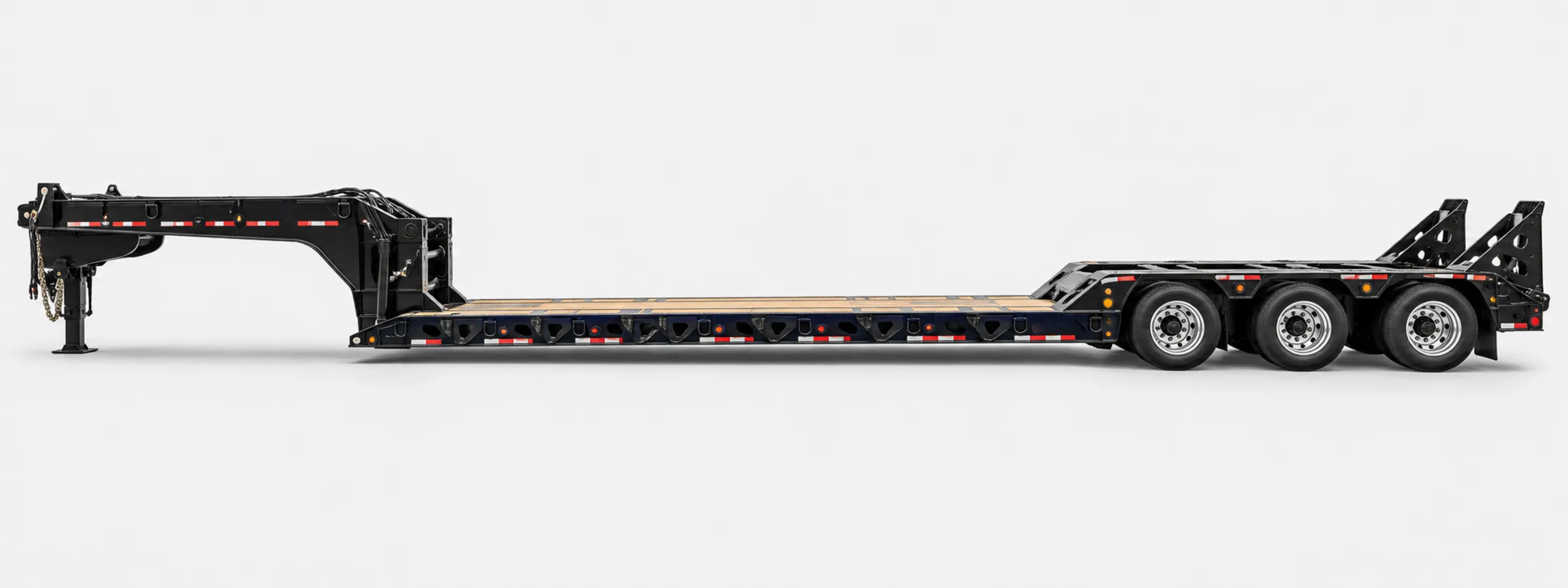 Witzco Challenger RG-35 lowboy trailer in side profile