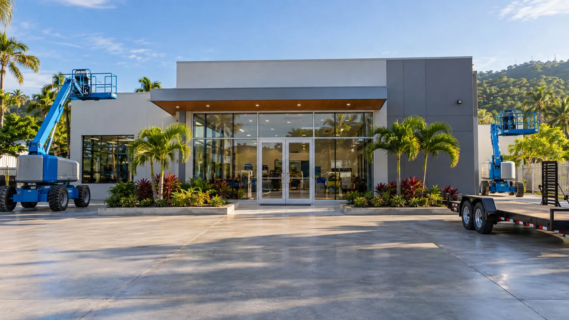 Front of the Reliable Equipment office and showroom on Road 865